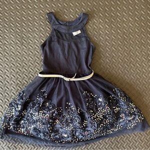 Beautees Navy & Silver Dress